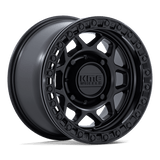 KMC Torx UTV Beadlock Matte Black w/ Gloss Black Ring Wheel (KS241) | Dirty Garage