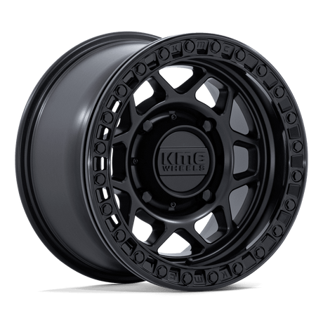 KMC Torx UTV Beadlock Matte Black w/ Gloss Black Ring Wheel (KS241) | Dirty Garage