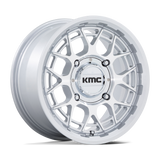KMC Technic UTV Gloss Silver Machined Wheel (KS139) | Dirty Garage