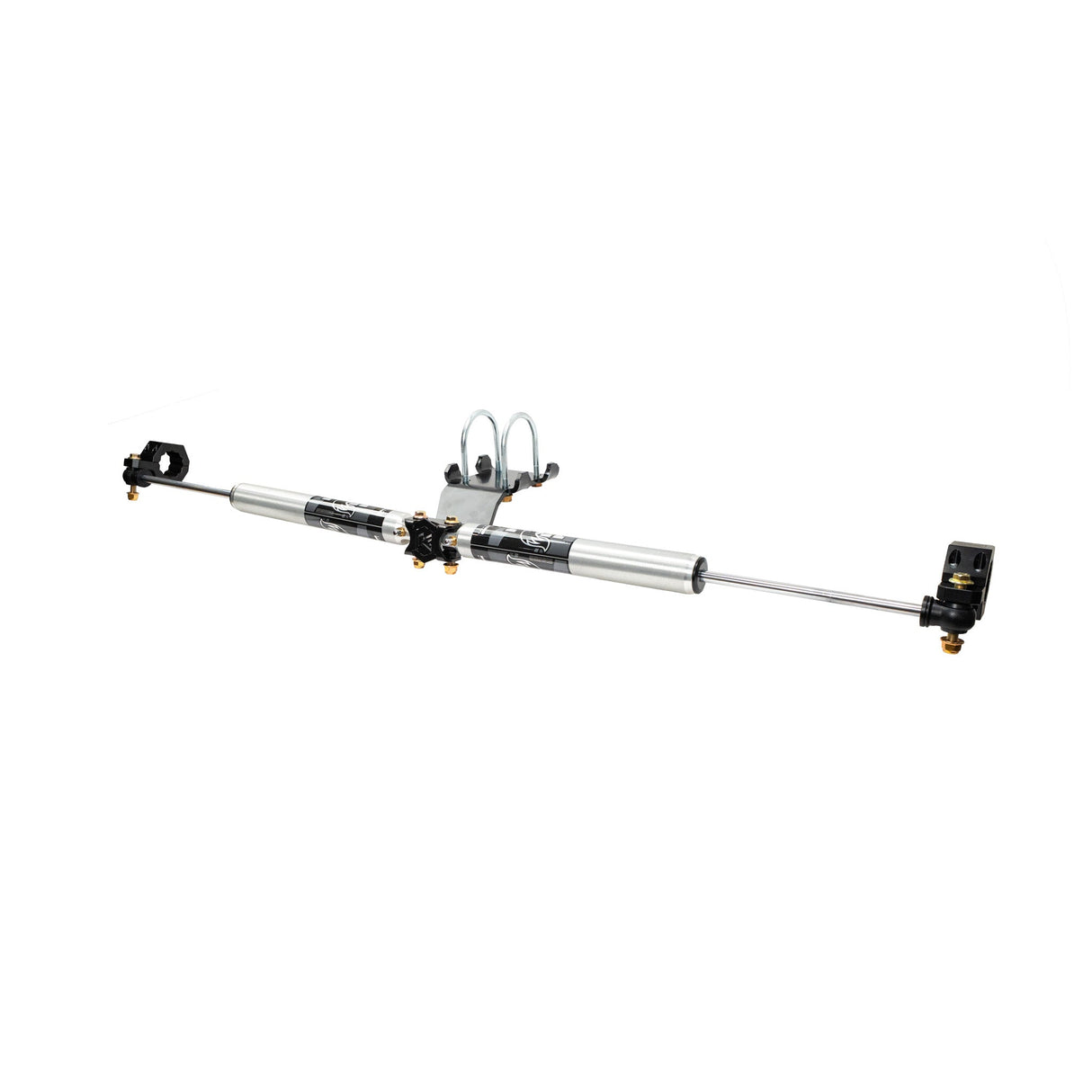 2005-2026 Superduty F-450/F-550 Death Grip Dual Steering Stabilizer Kit with Fox 2.0 Shocks (KRF-DSS-45-S)