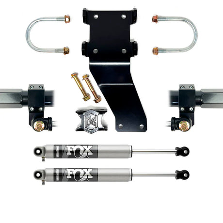 2005-2025 Super Duty 4x4 Dual Steering Stabilizer Kit w/ Fox 2.0 Shocks | Dirty Garage