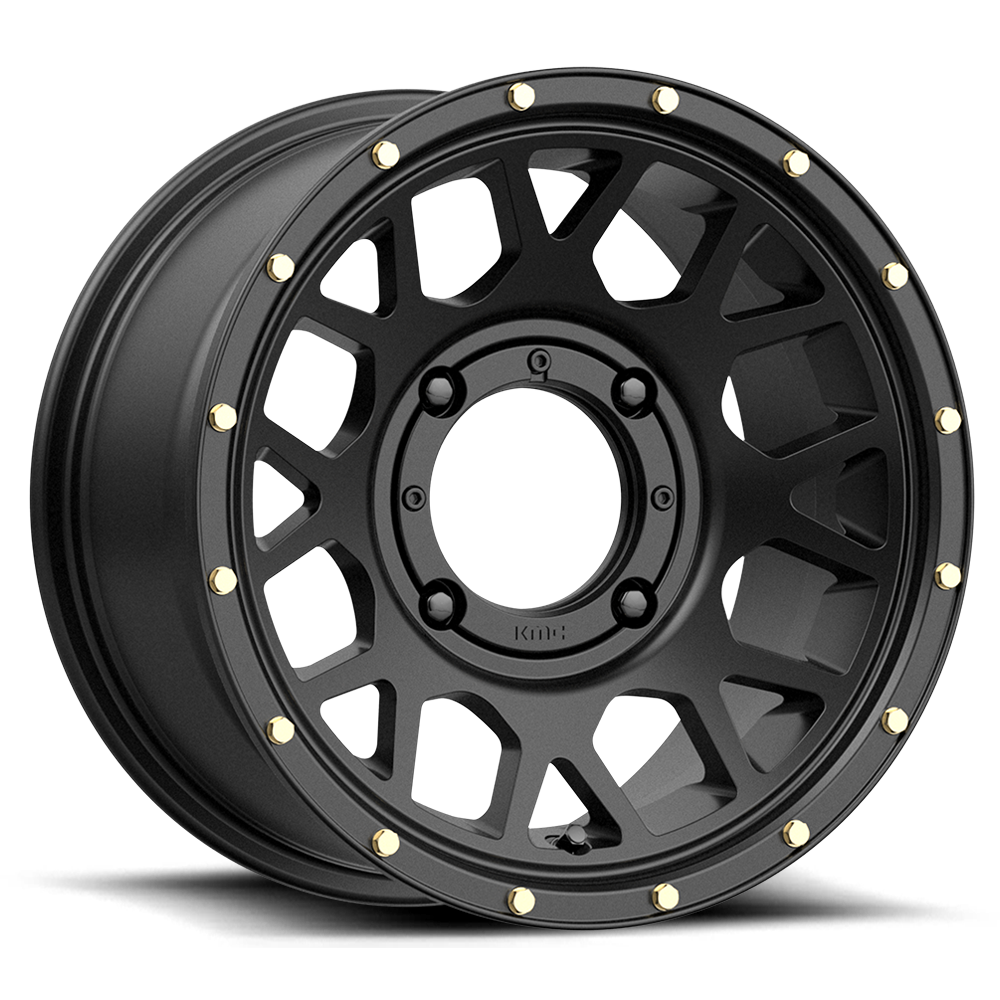 KMC Grenade UTV Satin Black Wheel (KS135) | Dirty Garage