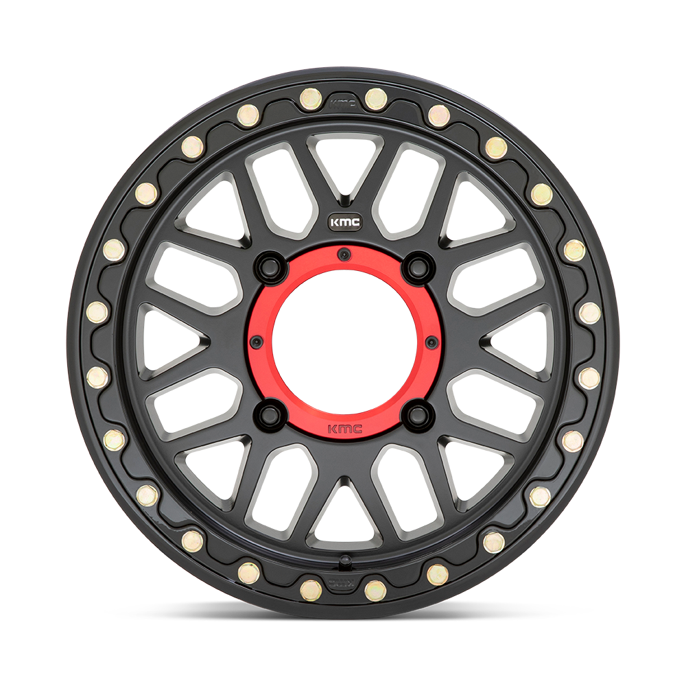 KMC Grenade UTV Beadlock Satin Black Wheel (KS235) | Dirty Garage