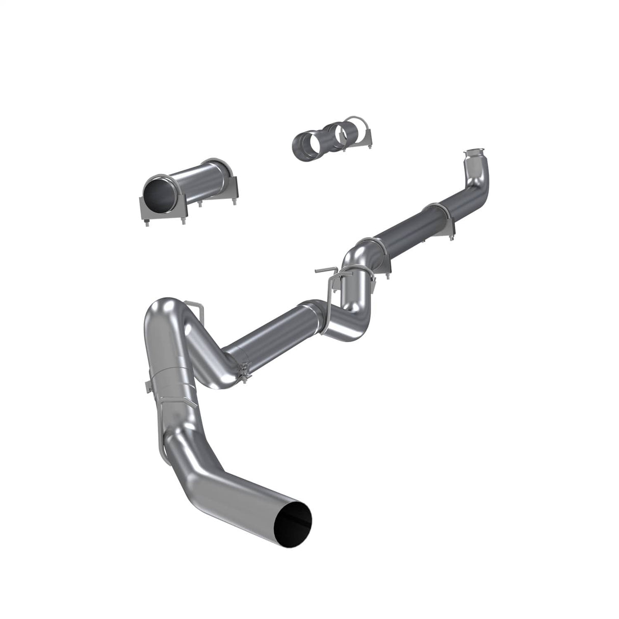 2001-2007 GM HD Aluminum Single Exhaust Down Pipe Back | Dirty Garage