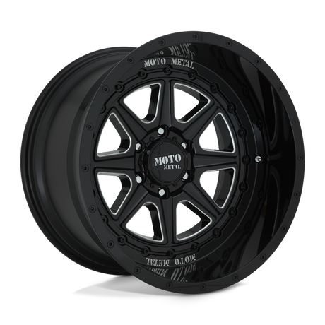 Moto Metal Phantom Gloss Black Milled Wheel (MO801) | Dirty Garage