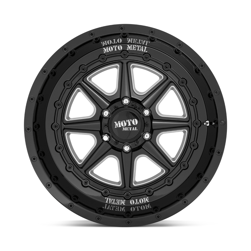 Moto Metal Phantom Gloss Black Milled Wheel (MO801) | Dirty Garage