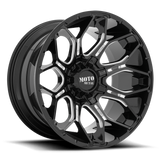 Moto Metal Sniper Gloss Black Milled Wheel (MO808) | Dirty Garage