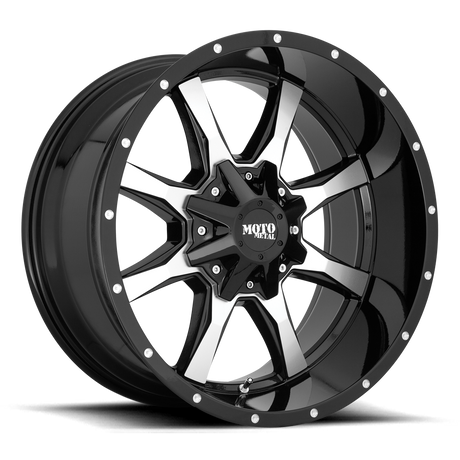 Moto Metal MO970 Gloss Black Machined Wheel | Dirty Garage