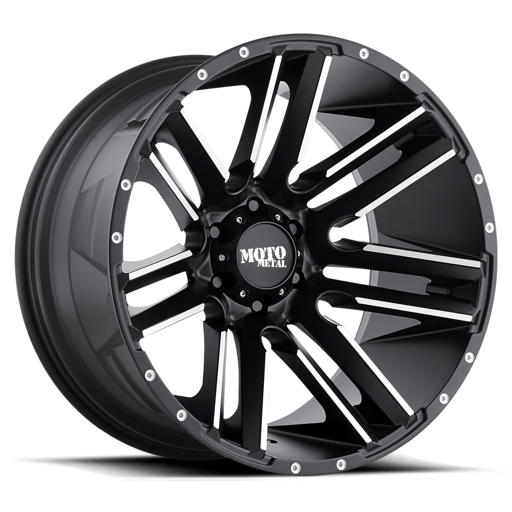 Moto Metal Razor Satin Black Machined Wheel (MO978) | Dirty Garage
