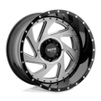 Moto Metal Change Up Gloss Black Milled w/ Brushed Inserts Wheel (MO989) | Dirty Garage