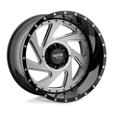 Moto Metal Change Up Gloss Black Milled w/ Brushed Inserts Wheel (MO989) | Dirty Garage