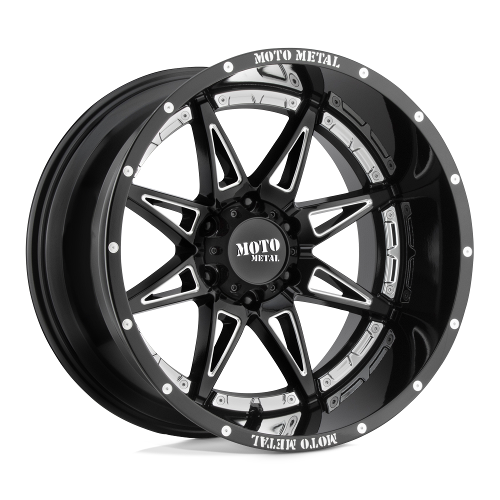 Moto Metal Hydra Gloss Black Milled Wheel (MO993) | Dirty Garage