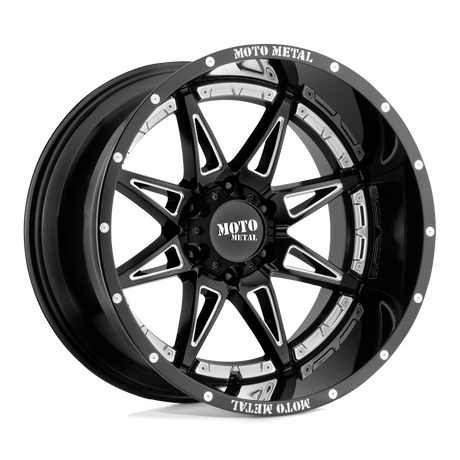 Moto Metal Hydra Gloss Black Milled Wheel (MO993) | Dirty Garage