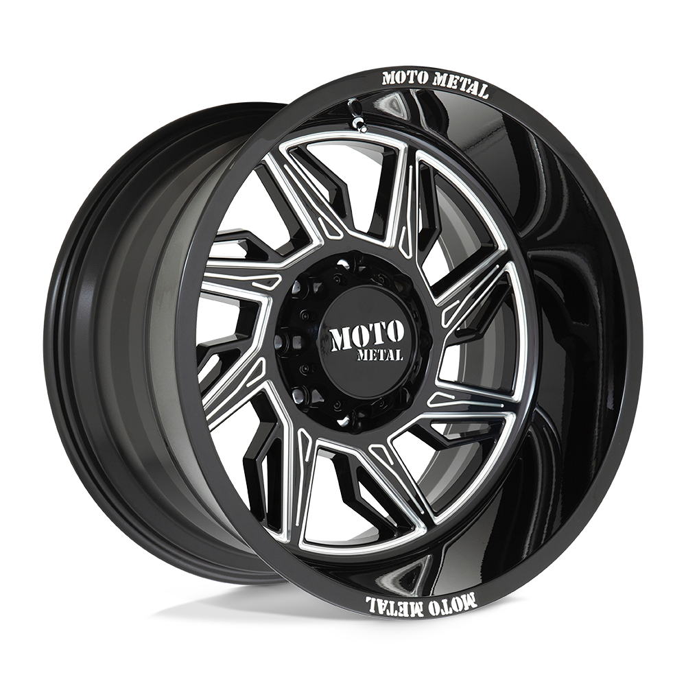 Moto Metal Hurricane Gloss Black Milled - Right Directional Wheel (MO997) | Dirty Garage