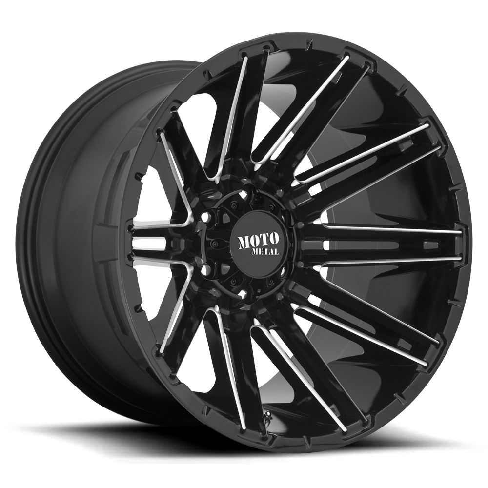Moto Metal Kraken Gloss Black Milled Wheel (MO998) | Dirty Garage