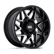 Moto Metal Turbine Gloss Black Machined Wheel (MO812) | Dirty Garage