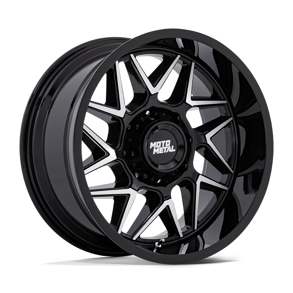 Moto Metal Turbine Gloss Black Machined Wheel (MO812) | Dirty Garage