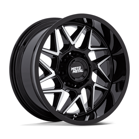 Moto Metal Turbine Gloss Black Machined Wheel (MO812) | Dirty Garage