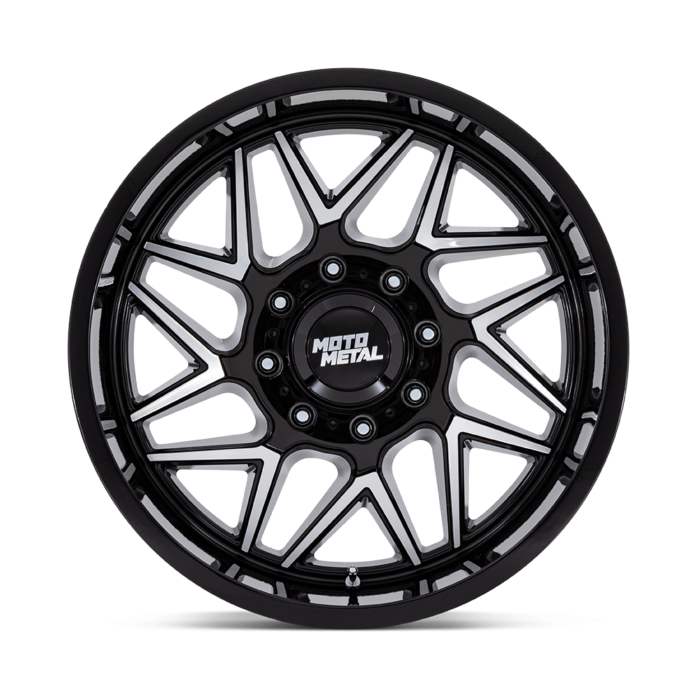 Moto Metal Turbine Gloss Black Machined Wheel (MO812) | Dirty Garage
