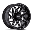 Moto Metal Turbine Gloss Black Milled Wheel (MO812) | Dirty Garage