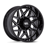 Moto Metal Turbine Gloss Black Milled Wheel (MO812) | Dirty Garage