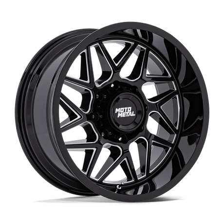 Moto Metal Turbine Gloss Black Milled Wheel (MO812) | Dirty Garage
