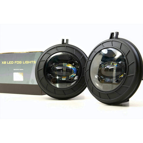 Mopar Universal XB LED Black Fog Lights - View 4 | Dirty Garage
