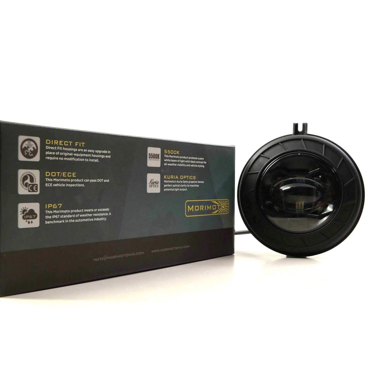 Mopar Universal XB LED Black Fog Lights (LF610-S)