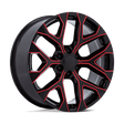 Performance Replicas PR177 Gloss Black Milled w/ Red Tint Wheel | Dirty Garage