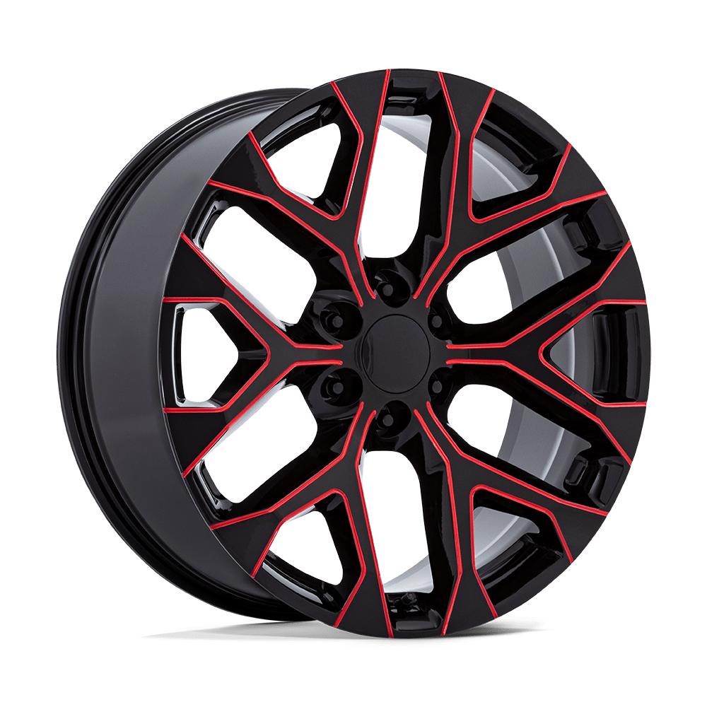 Performance Replicas PR177 Gloss Black Milled w/ Red Tint Wheel | Dirty Garage