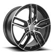 Performance Replicas PR160 Gloss Black w/ Machined Spokes Wheel | Dirty Garage