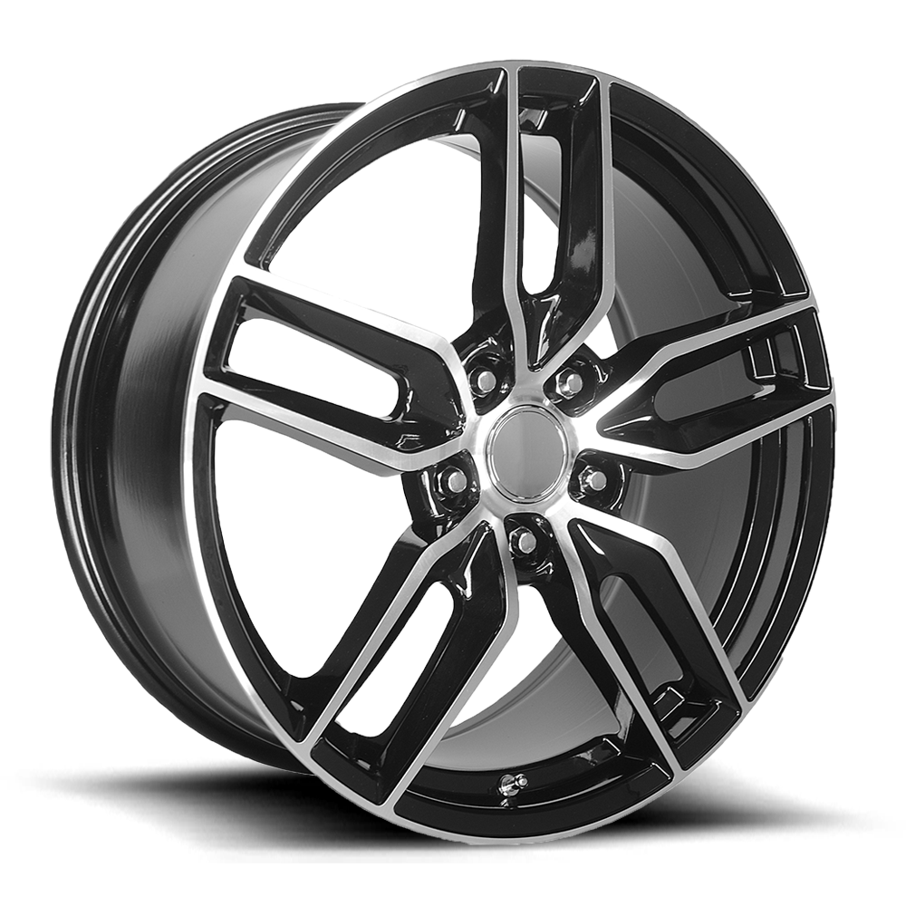 Performance Replicas PR160 Gloss Black w/ Machined Spokes Wheel | Dirty Garage