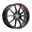 Performance Replicas PR193 Gloss Black Machined w/ Red Tint Wheel | Dirty Garage