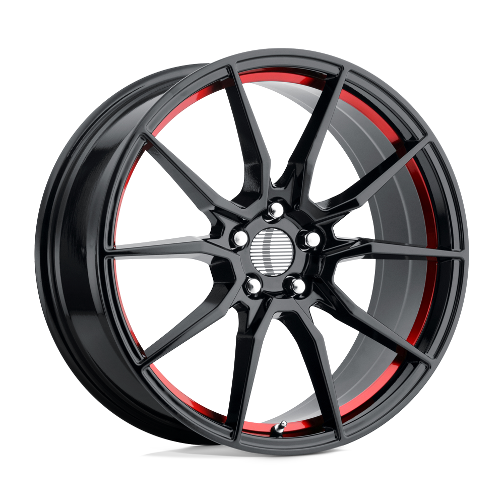 Performance Replicas PR193 Gloss Black Machined w/ Red Tint Wheel | Dirty Garage
