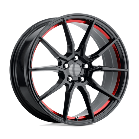Performance Replicas PR193 Gloss Black Machined w/ Red Tint Wheel | Dirty Garage