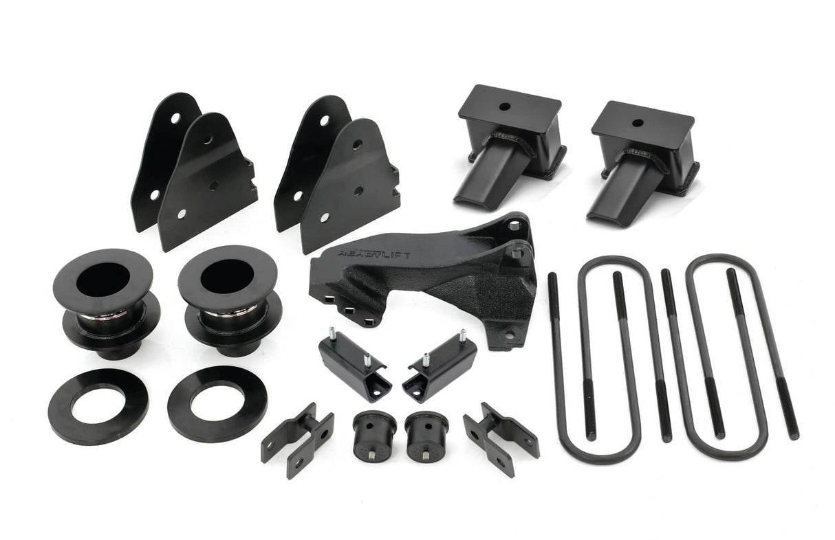 2017-2019 Superduty DRW 3.5 SST Lift Kit w 4" Flat Blocks 2 Piece Driveshaft | Dirty Garage