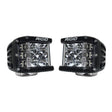 Universal D-SS Pro Flood Beam Black Pod Light Pair | Dirty Garage