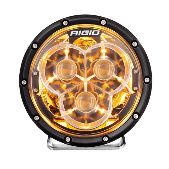 Universal 360-Series Laser 6" LED Spot Beam Amber Backlight Off-Road Light | Dirty Garage