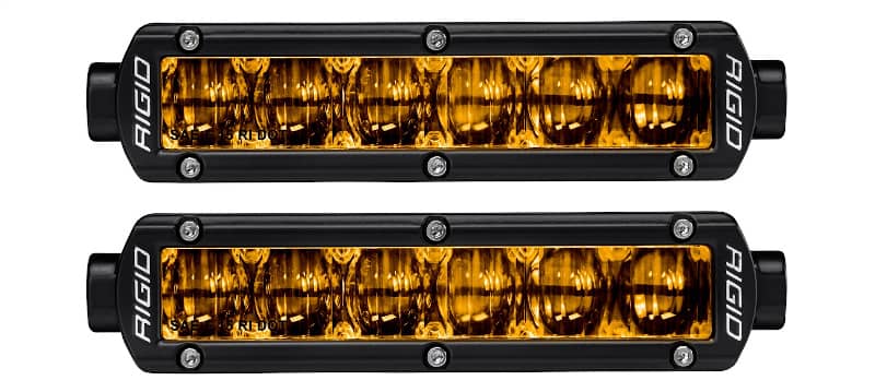 Universal SR-Series 6" SAE Selective Yellow Fog Light Pair | Dirty Garage