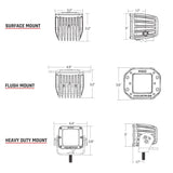 Universal D-Series Hyperspot Light Pod Pair - View 3 | Dirty Garage