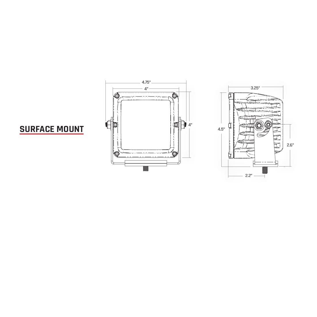 Universal D-XL PRO Spot Beam Light Pod Pair - View 3 | Dirty Garage