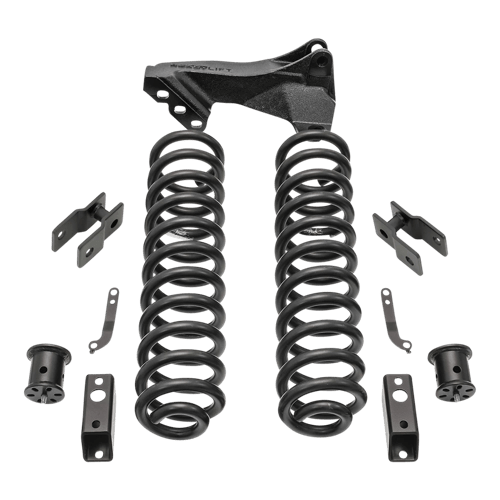 2011-2019 Superduty 2.5" Coil Spring Front Lift Kit Front Shock Extensions Front Track Bar Bracket | Dirty Garage