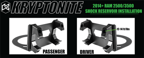 2014-2024 Ram HD Death Grip Front Shock Reservoir Mount Kit - View 3 | Dirty Garage