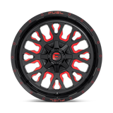 Fuel Stroke Gloss Black w/ Red Tint Wheel (D612) | Dirty Garage