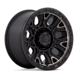Fuel Traction Matte Black w/ Double Dark Tint Wheel (D824) | Dirty Garage