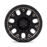Fuel Traction Matte Black w/ Double Dark Tint Wheel (D824) | Dirty Garage