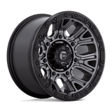 Fuel Traction Matte Gunmetal w/ Black Ring Wheel (D825) | Dirty Garage