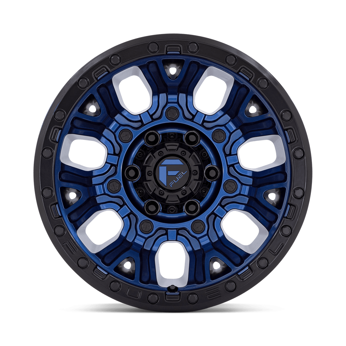 Fuel Traction Dark Blue w/ Black Ring Wheel (D827) | Dirty Garage