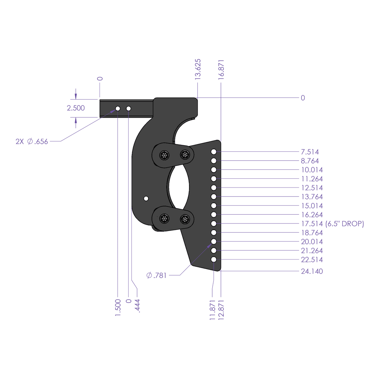The Boss (Torsion-Flex) Weight Distribution 2-3" Shank (GH-1002)