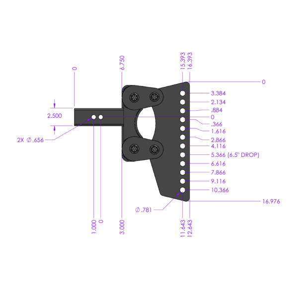 The Boss (Torsion-Flex) Weight Distribution 2-3" Shank (GH-1002)